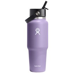 Hydro Flask 32 oz Wide Mouth Bottle with blue cap