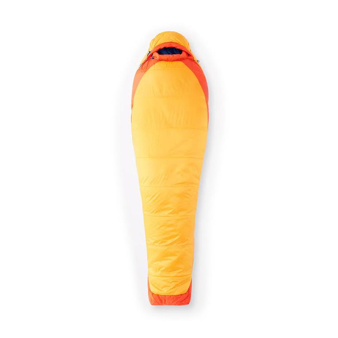 Marmot Trestles Elite Eco 30 Sleeping Bag displayed outdoors on grass